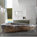 Hand-carved Freestanding Solid Natural Stone Marble Bathtub